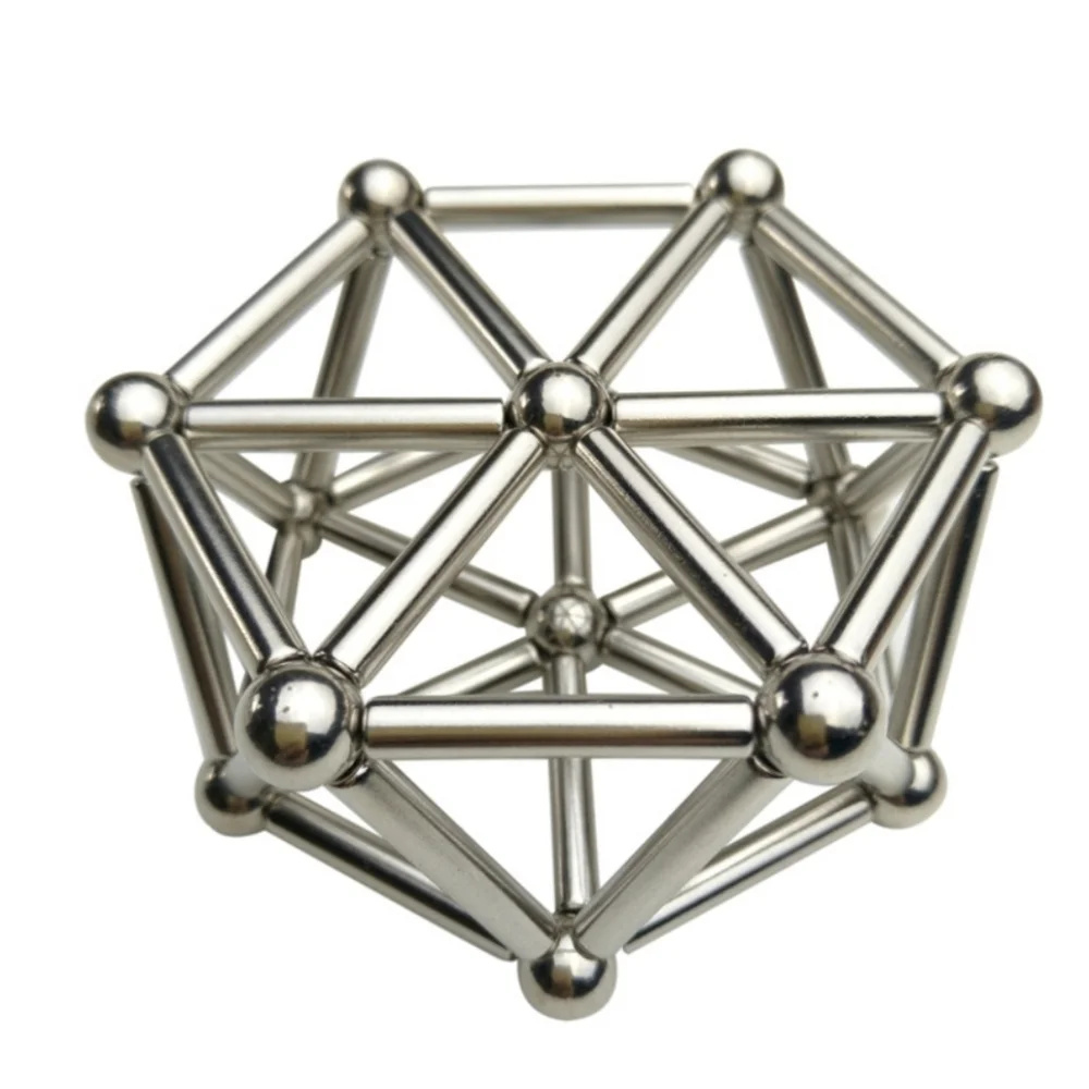 Magnetic rods with balls